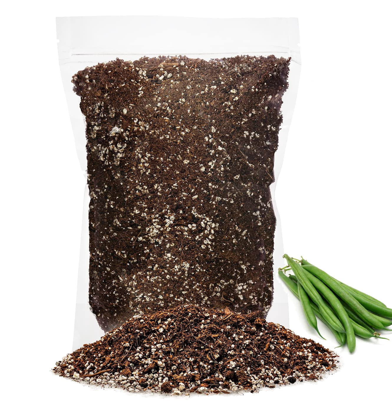 Gardenera Labs Premium Organic Potting Soil for Green Beans - (3 Quart Bag)