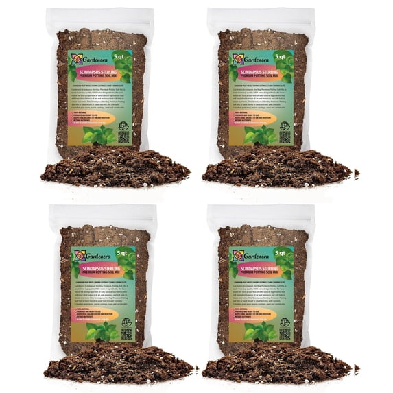 Gardenera Labs Scindapsus Sterling Potting Mix - Unlock Robust Growth and Stunning Leaves with Our High-Performance Formula - 20 Quart