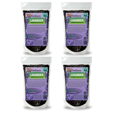 ? Gardenera Organic Lavender Soil Blend - Enhance the Beauty and Aroma of Your Garden - 20 QUARTS