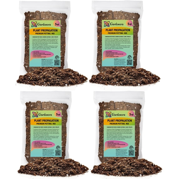 ⭐ Gardenera Organic Plant Propagation Premium Potting Mix - Achieve Ideal Air and Moisture Balance - 20 QUART