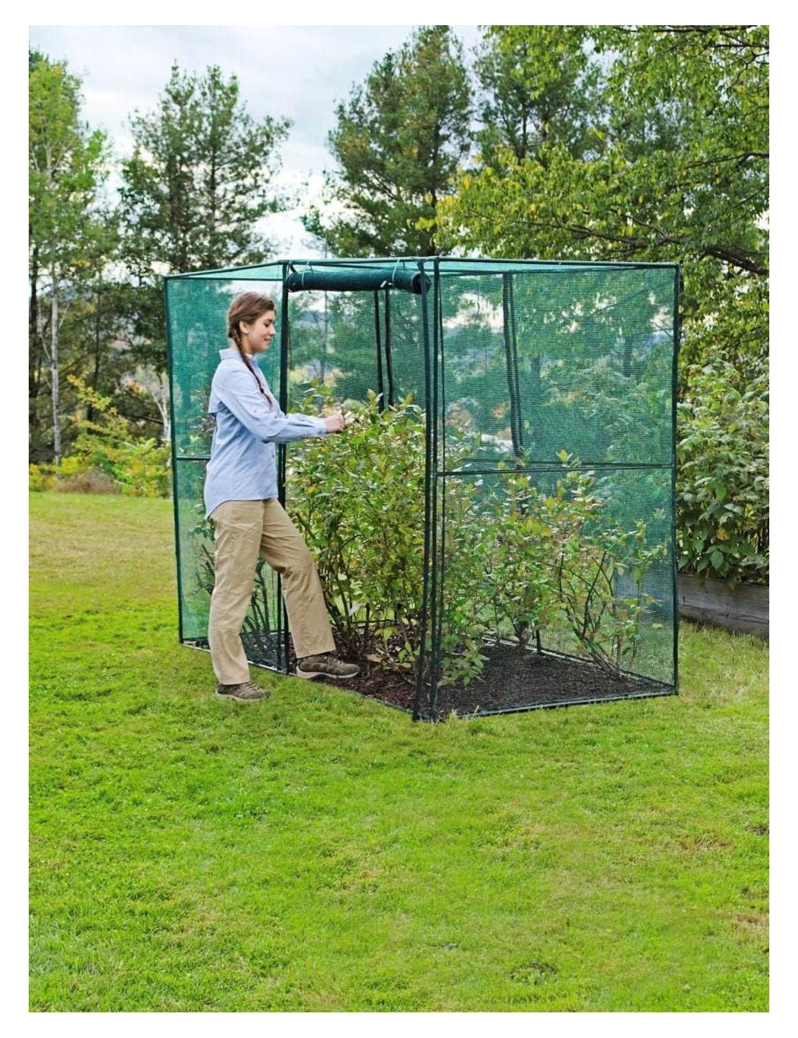 Gardeners Supply Company Tall Crop Cage Plant Protection Tent Sturdy Plants Greenhouse Outdoor