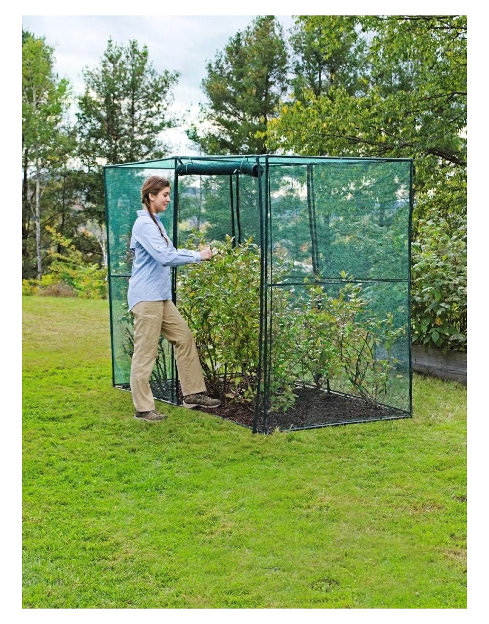 Gardeners Supply Company Tall Crop Cage Plant Protection Tent Sturdy