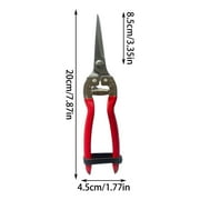 Gardeness Pruning Shear Straight Pruning Snip with Stainless Steel Serrated Blade, Adjustable Joint Screw Micro Tip Garden Scissor for Arranging, Trimming, Harvesting Fruit, Vegetables