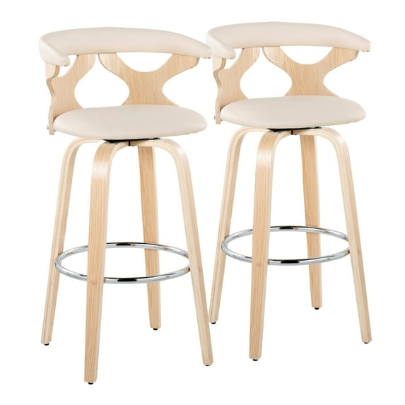 Gardenia 30" Fixed-Height Bar Stool, Bar Chairs, Swivel Bar Stools, Bar Stools Set of 2