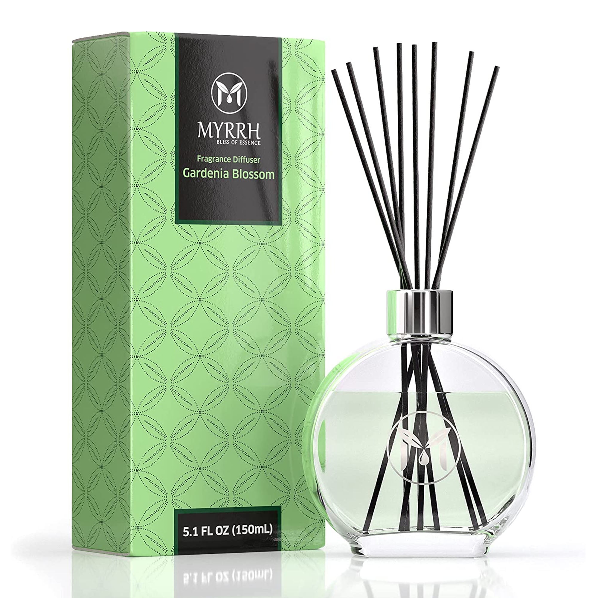 Gardenia Blossom Reed Diffuser All Natural Air Freshener with 8