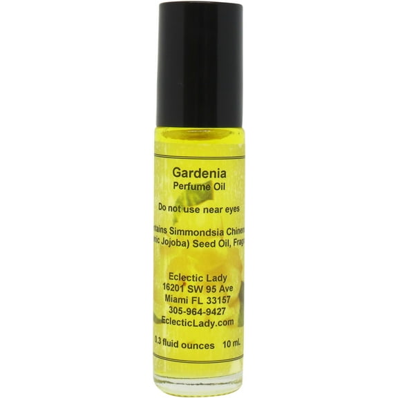 Gardenia Perfume Oil, 0.3 Oz Portable Roll-On Fragrance