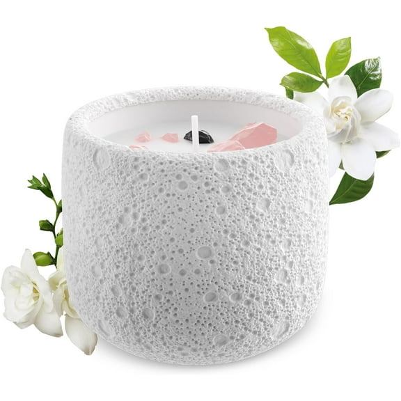 Cucumber Scented Candles Gypsum Jar Candle, Soy Candles for Home Fragrance & Decor, Ideal for Creating Relaxing Ambience & Holiday Gifting | 5.64 Oz (Cucumber)