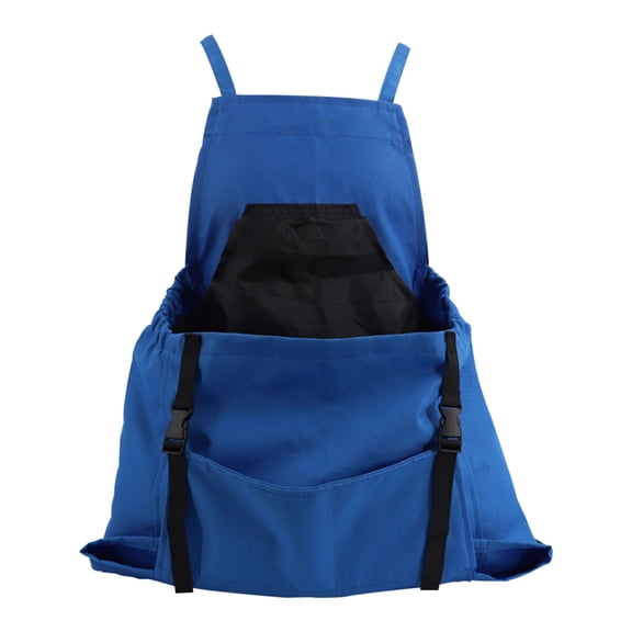 Gardening Apron with Pockets Heavy Duty Canvas Multi-purpose Garden Foraging Bag Easy Release Bottom Pocket Comfortable Straps