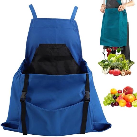 Gardening Apron with Pockets for Women & Men | Garden Harvest Apron | Water-Proof | Large Capacity | Gardening Gifts