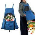 thumbnail image 1 of Gardening Apron with Quick Release Pockets and Adjustable Back Straps for Agricultural Work Fruit Harvesting and Yard Tasks, 1 of 7