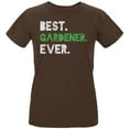 thumbnail image 1 of Gardening Best Gardener Ever Womens Organic T Shirt Chocolate LG, 1 of 1