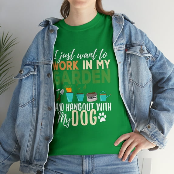 Gardening Dog Lover Gardener Garden Pet Plants Tshirt