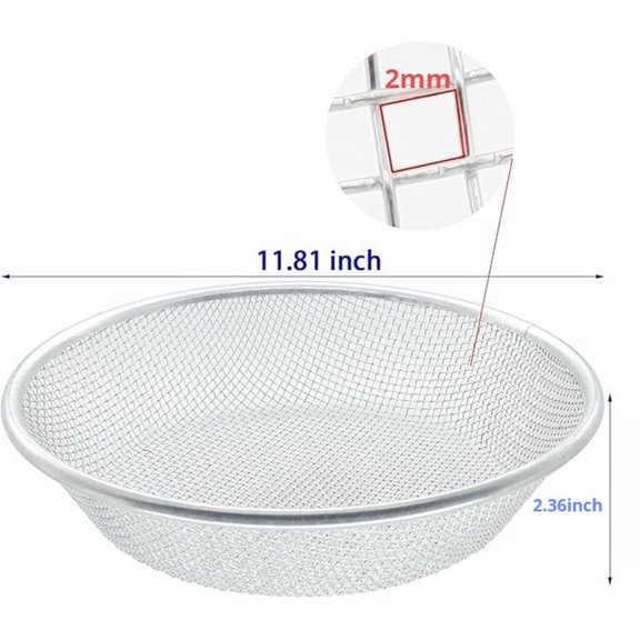 Gardening For Sand Soil Compost Sifter for 5 Gallon Buckets Galvanized Iron Screen for Dirt Gravel and Compost
