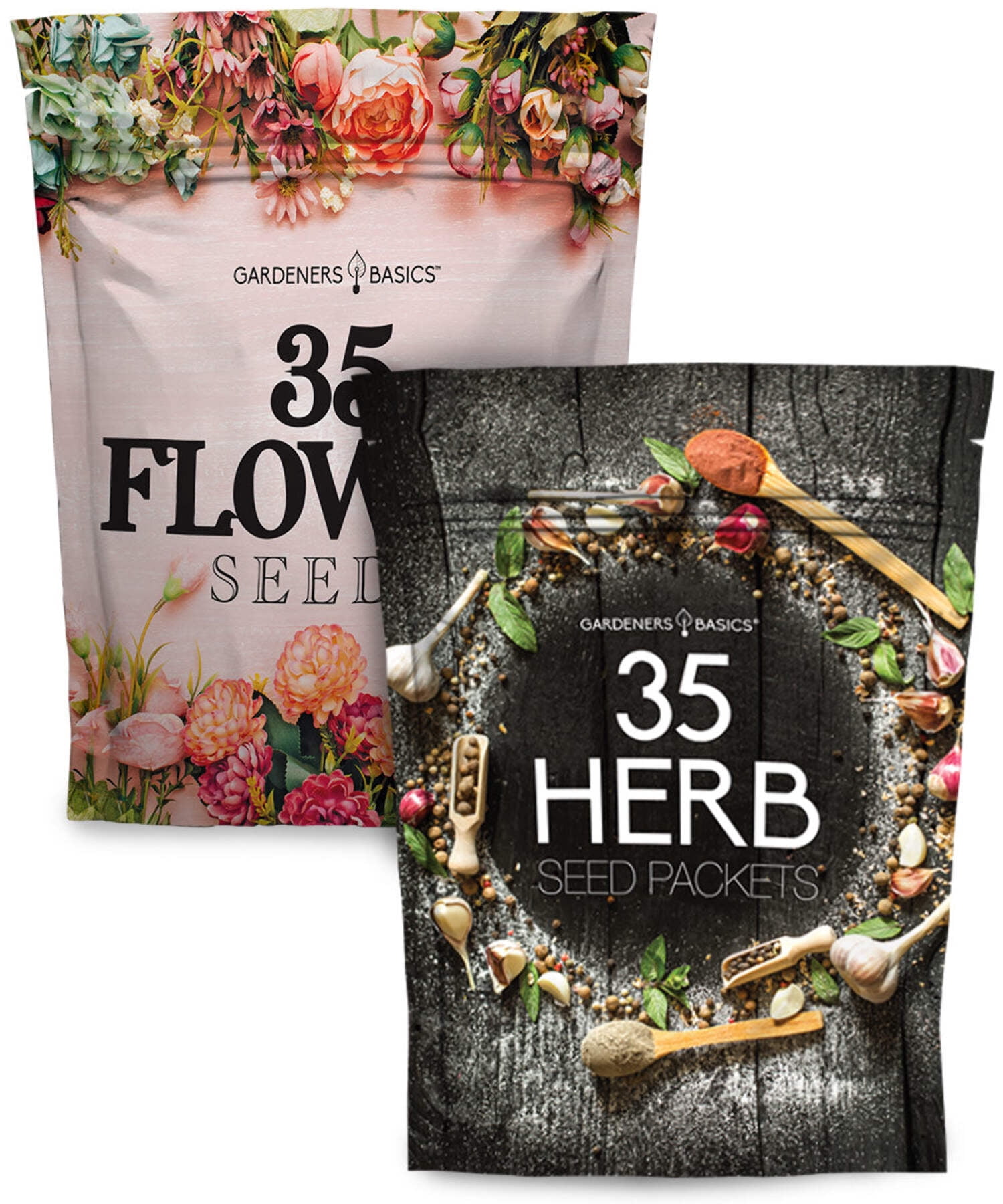 Gardening Gifts 70-Variety Seed Pack: 35 Herb  35 Flower Seeds Plant Gifts For Sale