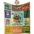 thumbnail image 1 of Gardening Gifts for Women, Gifts for Plant Lovers, Plant Lover Gifts for Women, Birthday Gifts for Women Plant Lovers, Plant Lady Gifts, Plant Themed Gifts, Plant Throw Blanket 60"X50", 1 of 1