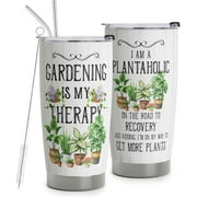 Gardening Gifts for Women, Funny Gardening Gifts Travel Mug, Gardener Gifts, Gifts for People Who Love Gardening, Plant Lady Travel Tumblers 20oz