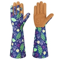 Gardening Gloves, Durable and Comfortable Women's Long Garden Gloves for Gardening Work and Yard Work, Leather Gardening Gloves for Women (Medium)