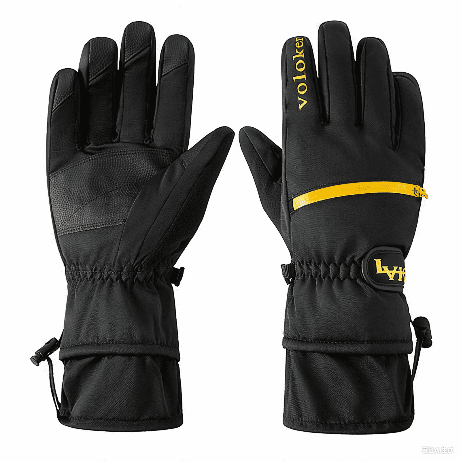 GlacierPro Motorcycle Gloves Waterproof Anti-Slip Unisex, Work Gloves Touchscreen Compatible，Black
