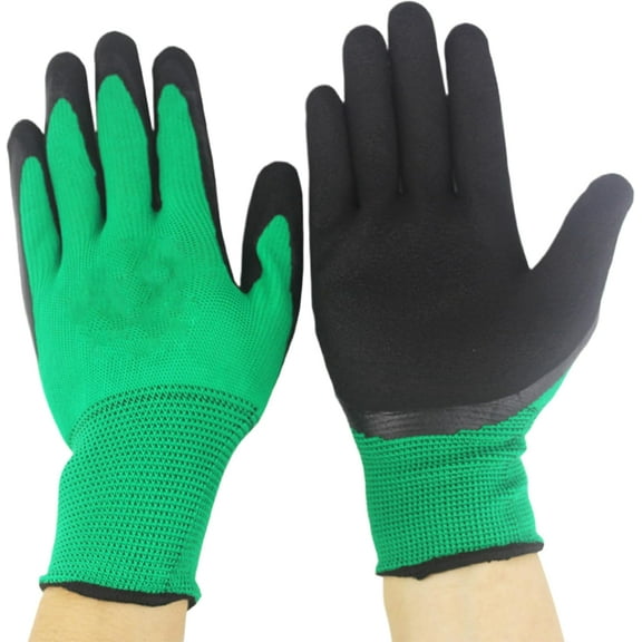 Gardening Gloves for Women Men: 3 Pairs Breathable Garden Gloves with Grip, Grippy Nitrile Rubber Coated Yard Gloves Work Gloves, Weed Pulling Gloves, Medium