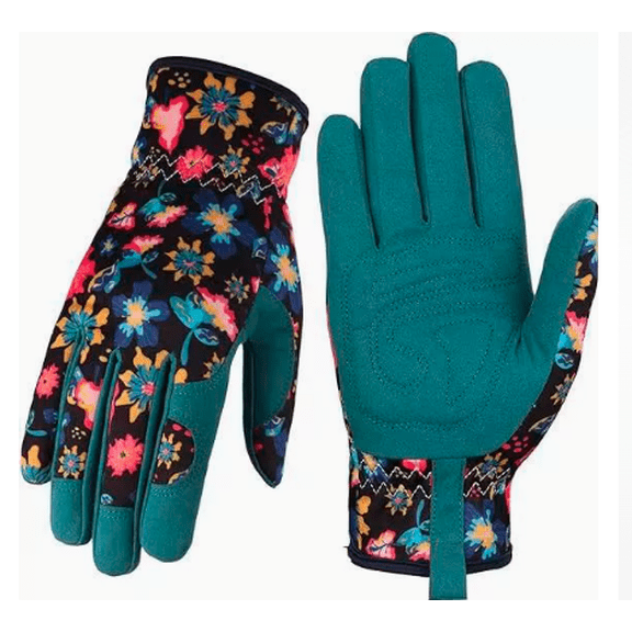 Gardening Gloves for Women - Leather Garden Gloves Thorn Proof, Outdoor Protective Working Gloves