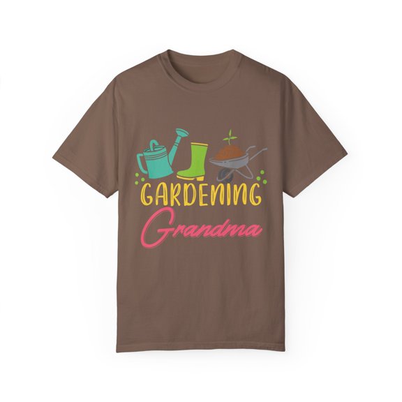Gardening Grandma Quote Gift Humorous Introverts Gardening Men Women Unisex Garment-Dyed T-shirt