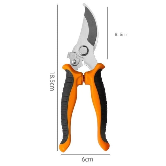 Gardening Hand Pruner Garden Scissors,Garden Pruning Shears,Bypass Gardening Pruner,Garden Clippers,Orange