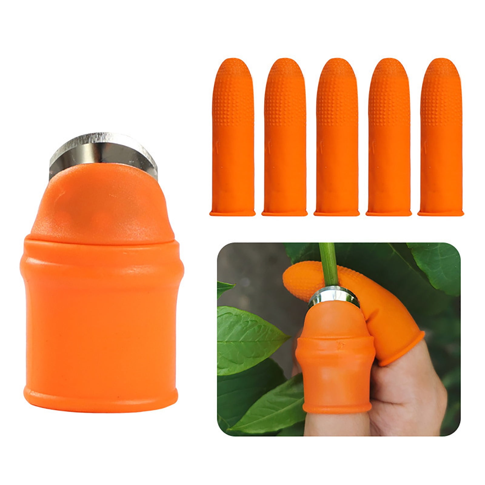 Gardening Harvesting Tools - Silicone Thumb & Finger Fruit Picker for ...