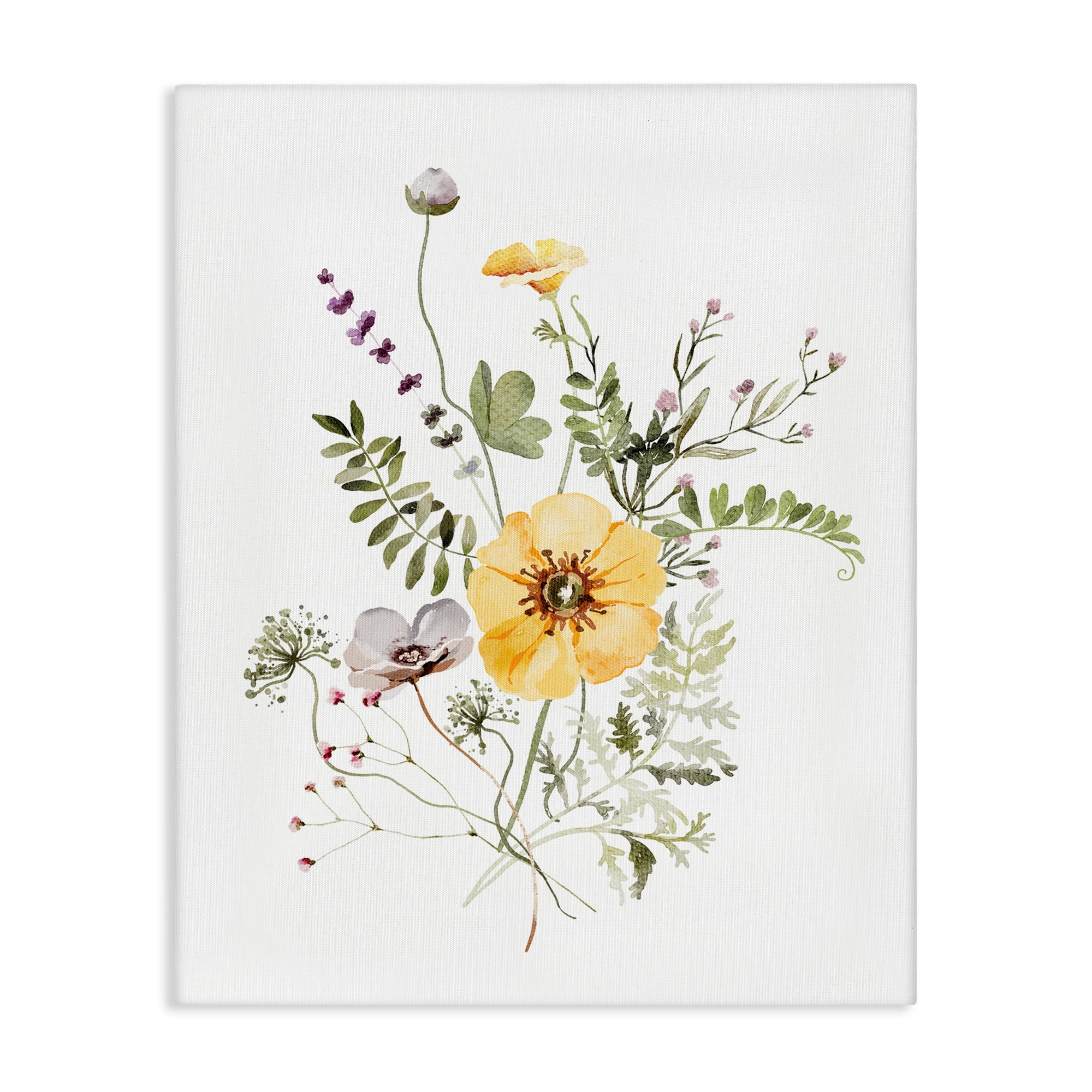 Gardening Herb Blooms Canvas Wall Art, design by Lettered and Lined