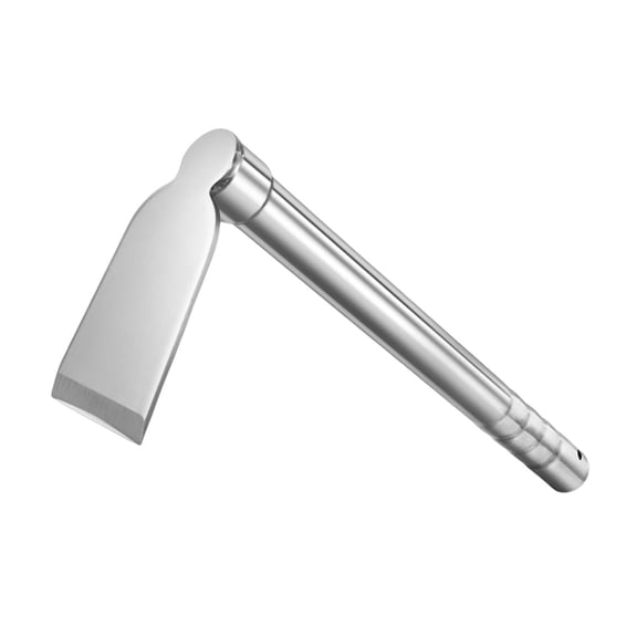 Gardening Hoe Stainless Steel Wear Resistant Gadget Sharp Practical Smooth Handheld Tool Compact for Garden Agriculture Camping Lawn Weeding A