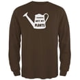 thumbnail image 1 of Gardening I Always Wet my Plants Mens Long Sleeve T Shirt Brown MD, 1 of 1