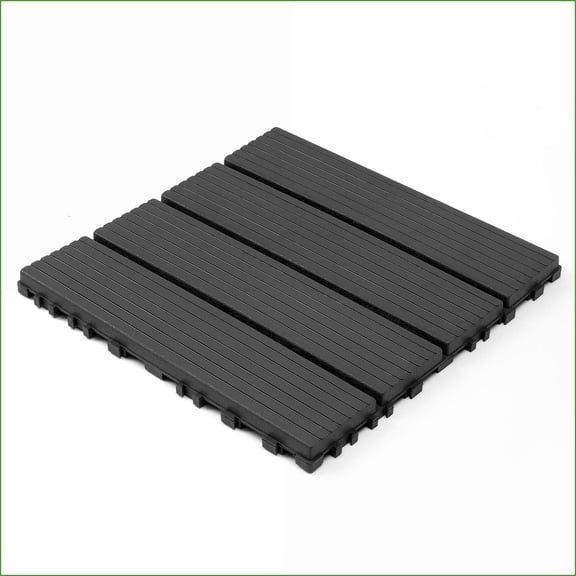 Gardening Interlocking Deck Tiles, 12x12 44 Pack, Waterproof All Weather, Backyard Pool | baldosas entrelazadas | terraza | jardn | Slate Gray | Gardening Accessory Set