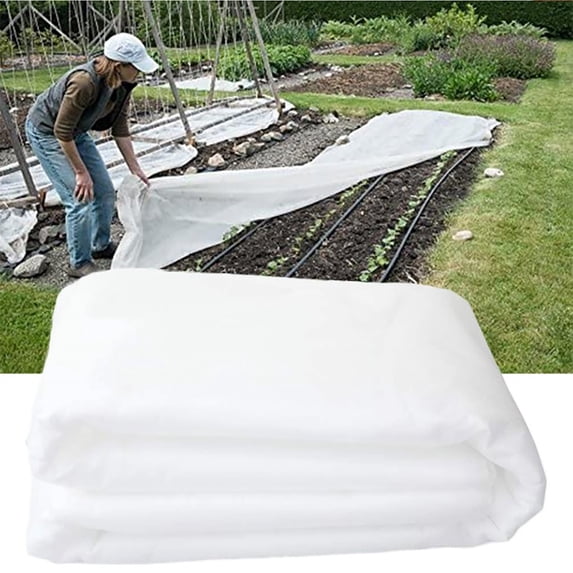 Gardening Non-Woven Fabric Covers | 1.6X9m Plant Frost Blanket | Lightweight Breathable Protection | Winter and Cold Proof | Multipurpose Use for Tomatoes, Pumpkins, and More