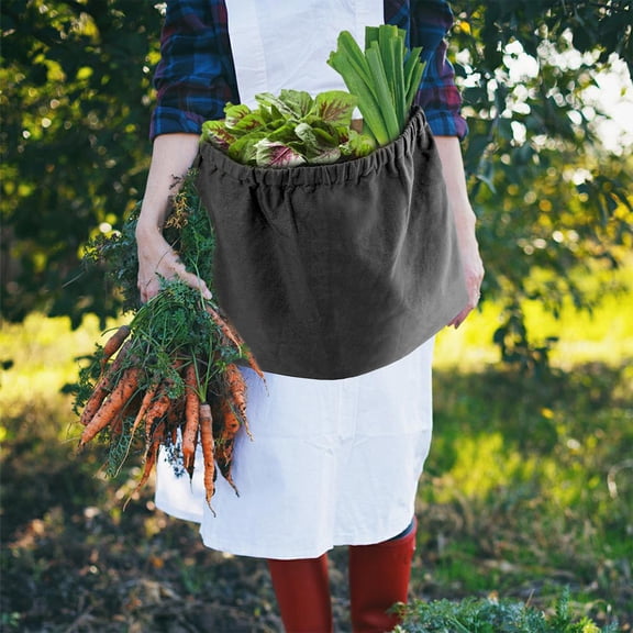 Gardening Picking Bag, Multi-Purpose Harvesting Apron for Gardeners and Farmers, Durable Nylon Belt Bag with Adjustable Waist Strap, Large Capacity Outdoor Storage for Fruits Vegetables Gardening Tool
