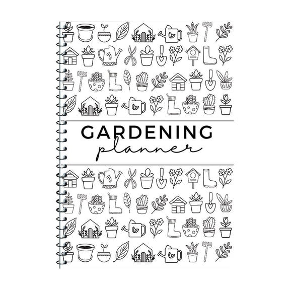 Gardening Planner and Log Book Detailed Indoor Plant Watering Schedule Tracker, Comprehensive Garden Record Keeping Gardening Planner and Log Book 8.27x11.22 Inch 1Pcs