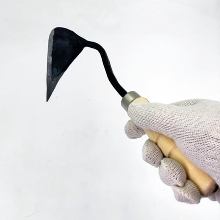 Gardening Plow Hoe Planting Loosening Soil Hoe Easy Digging Grass Puller Farming Tool Sharp Weeds Removal Tool for Kids and Adults Lawn Small