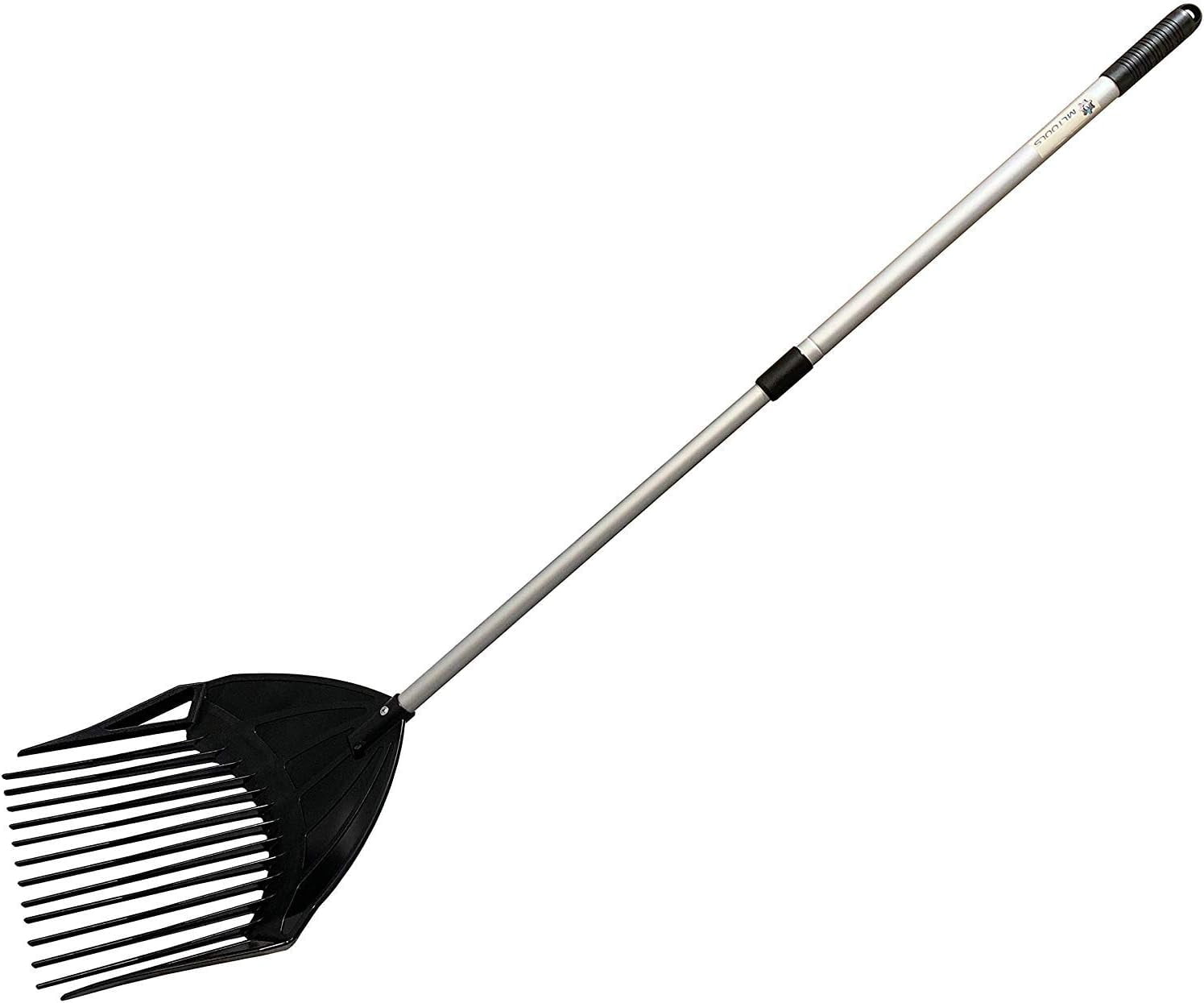 Gardening Rake Shovel Sieve 3in1 Garden Tools, No Bend Weed Puller or