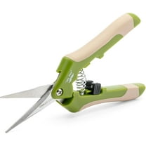 Gardening Scissors, 6.5 Inch, Green, Pruning Shears for Gardening with Straight Stainless Steel Blade