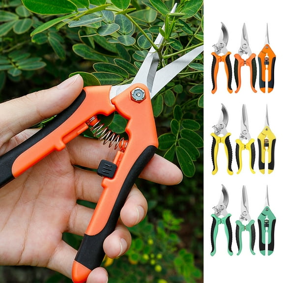 Gardening Scissors, Stainless Steel, Tool Set, Ergonomic Comfort Grip, for Trimming Cutting Tasks, Garden Courtyard Purpose | Green KTFgvq