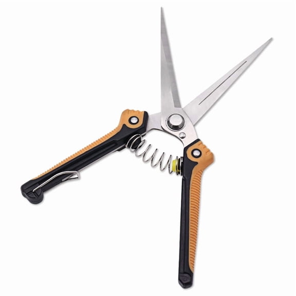 Gardening Scissors Tip Pruning Snips Garden Clippers - Plant Cutting Scissors with Sharp Precision-Ground Non-Stick Blade - 2-Pack