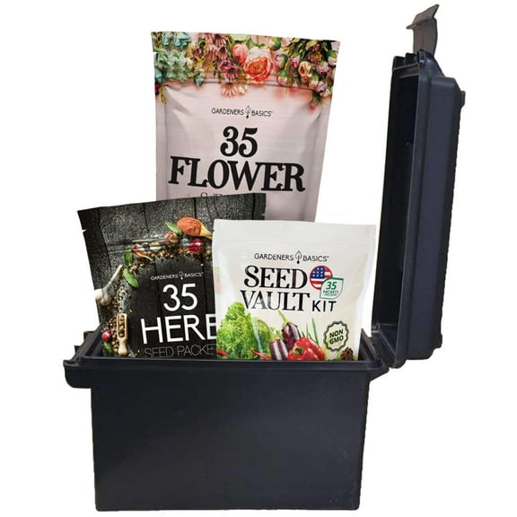 Gardening Seeds Kit - 105 Varieties of Vegetable, Fruit, Herb, and Flower Seeds
