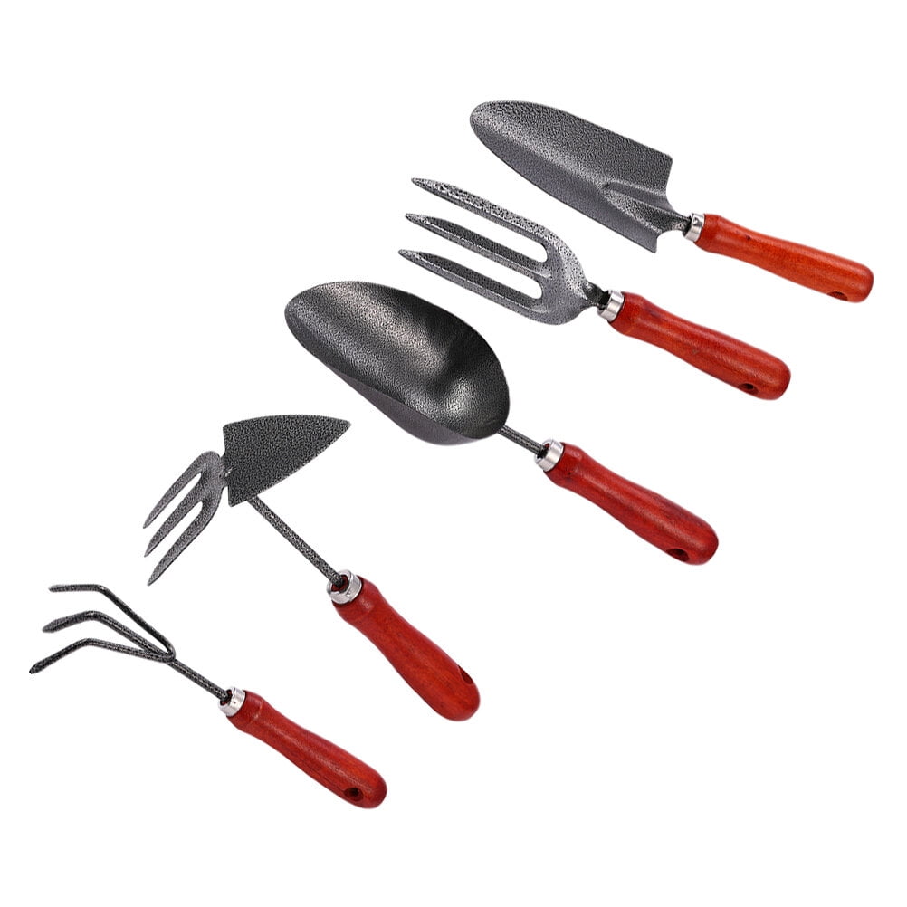 Gardening Set Scoop Shovel Handle Rake Tools Hoe Metal Pooper Scooper