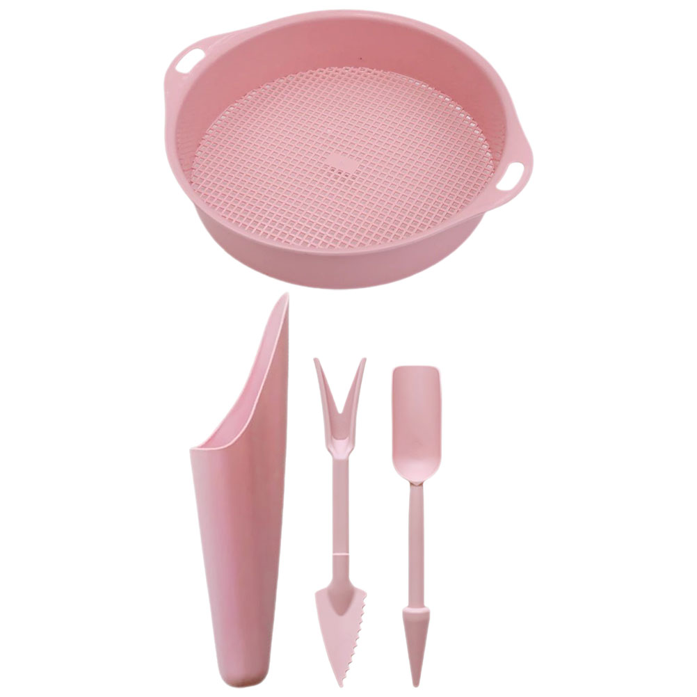 Gardening Soil Sieve Scoop Shovel Strainer Small Shovels Plastic Sifting Tool Miniature Planting