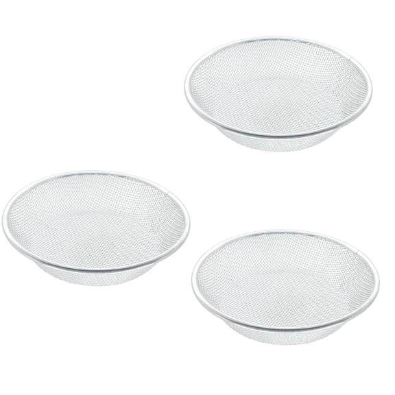 Gardening Soil Sifters Tool 3 Piece Stainless Steel Compost Sieve For Soil Sand And Dirt Sifting