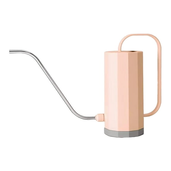 Gardening Stainless Steel Watering Can, Long Curved Spout, Ergonomic Handle, for Flower Pots & Greenery, Accents
