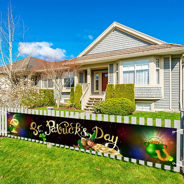 gardening supplies 2024 New St. Banner Balloon Irish Yard Party