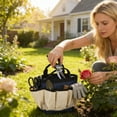 thumbnail image 1 of Gardening Tool Kit Garden Tool Storage Bag Multi Pocket Gardening Tote Bag Accessories Not Included, 1 of 6