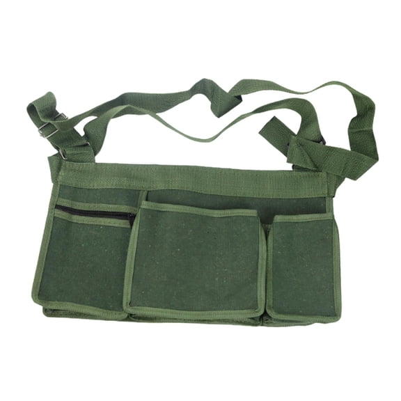 Gardening Tool Waist Bag Organizer Canvas Material 17.7 X 9.8 Inches for Pruning Shears and Weeders