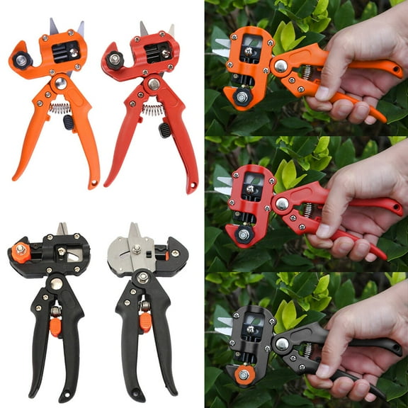 Gardening Tools Grafting Pruner Shears Chopper Cutting Tree with 2 Blades Plant Vaccination Secateurs Scissors