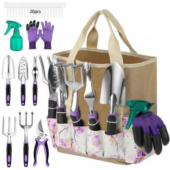 Heavy Duty Gardening Tools - 29-Piece Gardening Gifts for Women, Mom, Men - Durable, Ergonomic Garden Tool Set