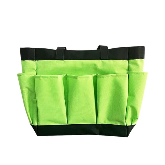 Gardening Tote Bag with 8 Pockets - Oxford Garden Tool Organizer with Handle - Waterproof Storage for Outdoor Tools, for Yard, Lawn & Camping - Great Gift for Gardeners